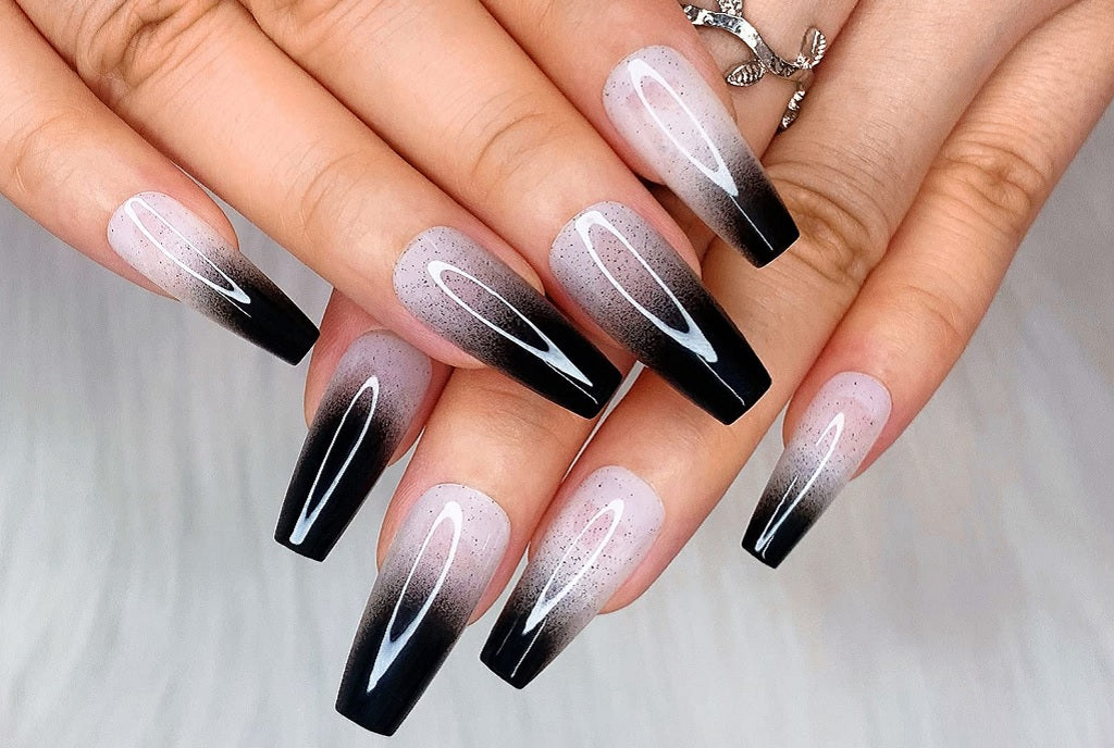 Black Ombre Nails