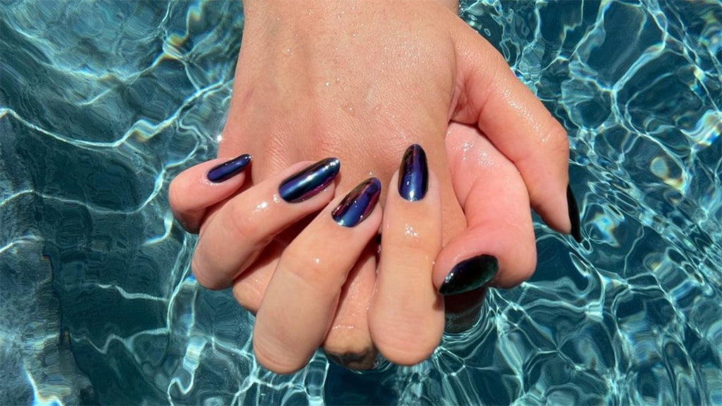 Oil Slick Nails