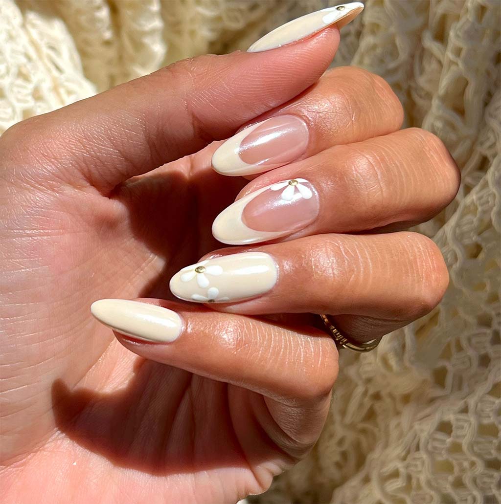 Vanilla Chrome Nails