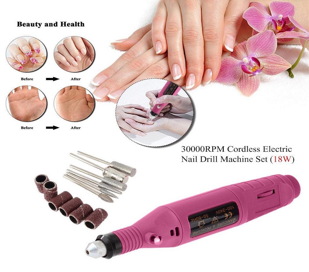 Fancii Professional Electric Manicure & Pedicure Nail File Set with Stand Drill