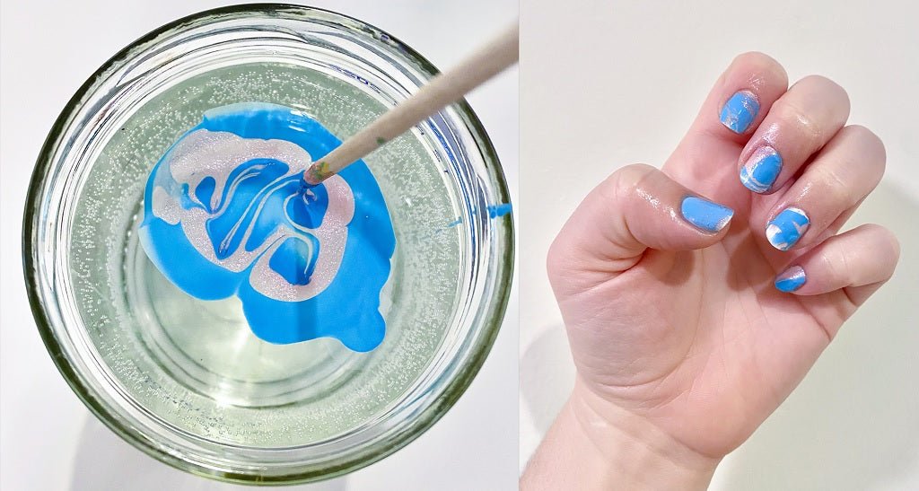 How to Do Water Marbling Nails: Nail Art Tutorial - DTK Nail Supply