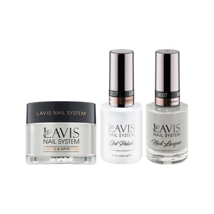 LAVIS 3 in 1 - 007 Seashell - Acrylic & Dip Powder, Gel & Lacquer by LAVIS NAILS sold by DTK Nail Supply