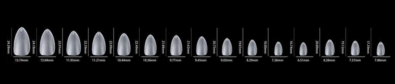 LDS - 18 Stiletto XS Matte Nail Tips (Full Cover) (Box of 600PCS)