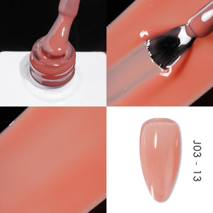 Jelly Gel Polish Colors - Lavis J03-13 - Bare With Me Collection by LAVIS NAILS sold by DTK Nail Supply