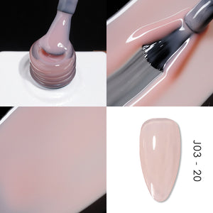 Jelly Gel Polish Colors - Lavis J03-20 - Bare With Me Collection by LAVIS NAILS sold by DTK Nail Supply