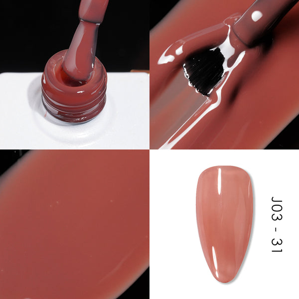 Jelly Gel Polish Colors - Lavis J03-31 - Bare With Me Collection by LAVIS NAILS sold by DTK Nail Supply