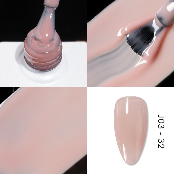 Jelly Gel Polish Colors - Lavis J03-32 - Bare With Me Collection by LAVIS NAILS sold by DTK Nail Supply