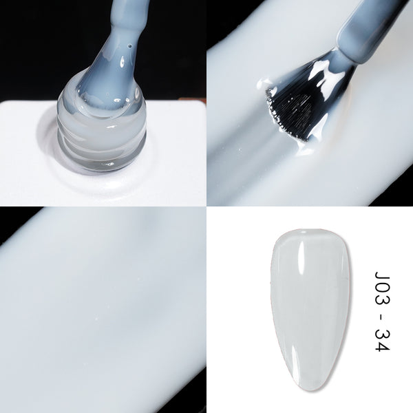 Jelly Gel Polish Colors - Lavis J03-34 - Bare With Me Collection by LAVIS NAILS sold by DTK Nail Supply