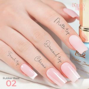 LDS Rubber Base Gel - RB-02 - GEL POLISH 0.5 OZ - Bouncy Blush Collection by LDS sold by DTK Nail Supply