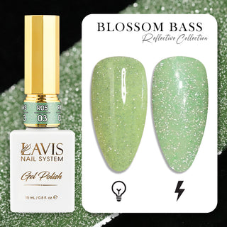  LAVIS Reflective R05 - 03 - Gel Polish 0.5 oz - Blossom Bass Reflective Collection by LAVIS NAILS sold by DTK Nail Supply