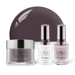 LAVIS 3 in 1 - 057 Cinnamon Spiced Fall - Acrylic & Dip Powder, Gel & Lacquer by LAVIS NAILS sold by DTK Nail Supply