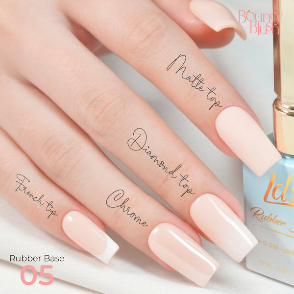 LDS Rubber Base Gel - RB-05 - GEL POLISH 0.5 OZ - Bouncy Blush Collection by LDS sold by DTK Nail Supply