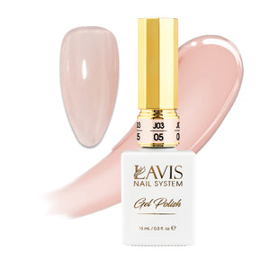 Jelly Gel Polish Colors - Lavis J03-05 - Bare With Me Collection by LAVIS NAILS sold by DTK Nail Supply