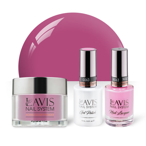 LAVIS 3 in 1 - 063 Hold Me Tightly - Acrylic & Dip Powder, Gel & Lacquer by LAVIS NAILS sold by DTK Nail Supply