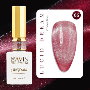 LAVIS Cat Eyes CE5 (Ver1) - Set 12 Gel Polish 0.5 oz - Lucid Dream Collection