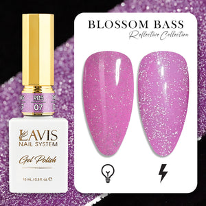 LAVIS Reflective R05 - 07 - Gel Polish 0.5 oz - Blossom Bass Reflective Collection by LAVIS NAILS sold by DTK Nail Supply