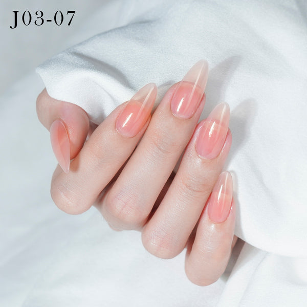 Jelly Gel Polish Colors - Lavis J03-07 - Bare With Me Collection by LAVIS NAILS sold by DTK Nail Supply