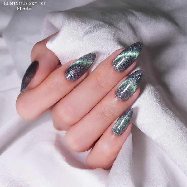 LAVIS Cat Eyes CE13 - Set 12 Colors - Gel Polish 0.5 oz - Luminous Sky Collection by LAVIS NAILS sold by DTK Nail Supply