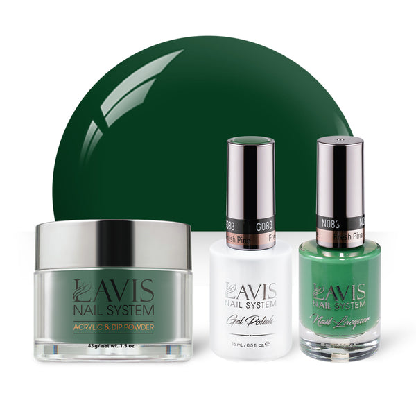 LAVIS 3 in 1 - 083 Fresh Pine - Acrylic & Dip Powder, Gel & Lacquer by LAVIS NAILS sold by DTK Nail Supply