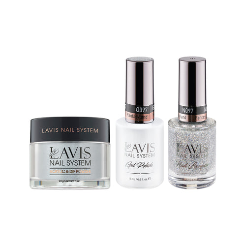 LAVIS 3 in 1 - 097 Fantasyland - Acrylic & Dip Powder, Gel & Lacquer by LAVIS NAILS sold by DTK Nail Supply