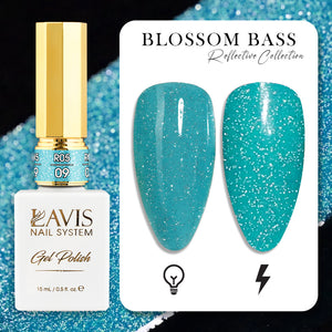 LAVIS Reflective R05 - 09 - Gel Polish 0.5 oz - Blossom Bass Reflective Collection by LAVIS NAILS sold by DTK Nail Supply