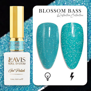  LAVIS Reflective R05 - 09 - Gel Polish 0.5 oz - Blossom Bass Reflective Collection by LAVIS NAILS sold by DTK Nail Supply