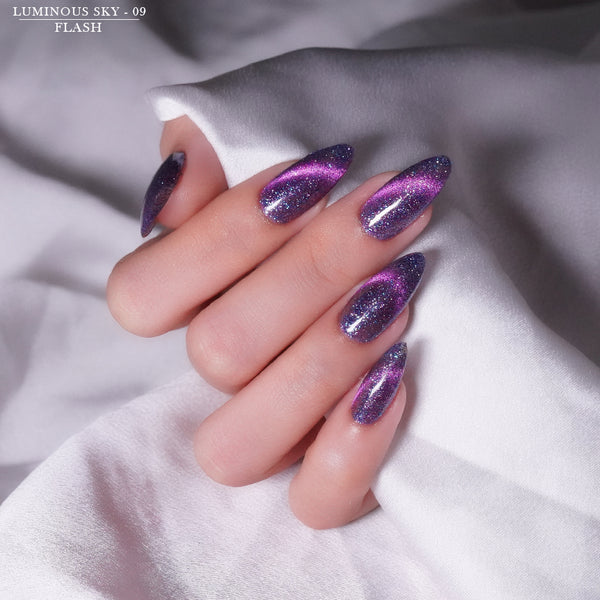 LAVIS Cat Eyes CE13 - Set 12 Colors - Gel Polish 0.5 oz - Luminous Sky Collection by LAVIS NAILS sold by DTK Nail Supply