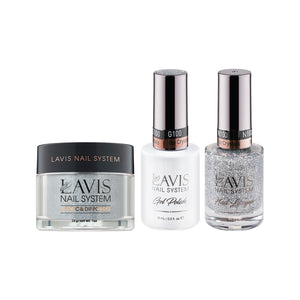 LAVIS 3 in 1 - 100 Ice Crystals - Acrylic & Dip Powder, Gel & Lacquer by LAVIS NAILS sold by DTK Nail Supply