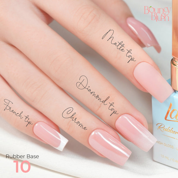 LDS Rubber Base Gel - RB-10 - GEL POLISH 0.5 OZ - Bouncy Blush Collection by LDS sold by DTK Nail Supply