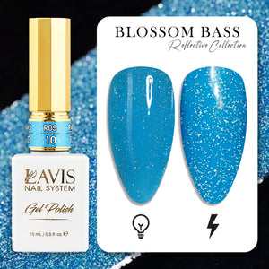 LAVIS Reflective R05 - 10 - Gel Polish 0.5 oz - Blossom Bass Reflective Collection by LAVIS NAILS sold by DTK Nail Supply