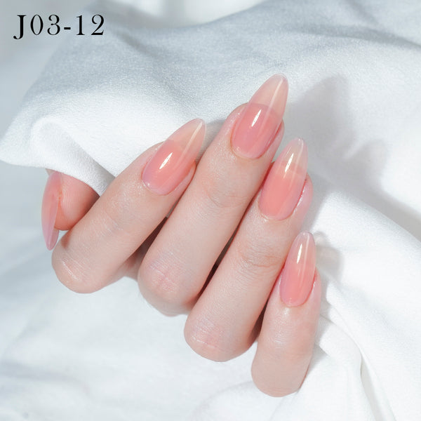 Jelly Gel Polish Colors - Lavis J03-12 - Bare With Me Collection by LAVIS NAILS sold by DTK Nail Supply