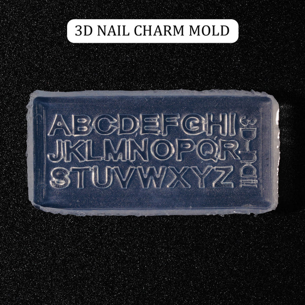 3D Nail Charm Mold 6 - Alphabet by OTHER sold by DTK Nail Supply