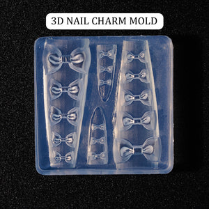 3D Nail Charm Mold 1 - 16 Bows