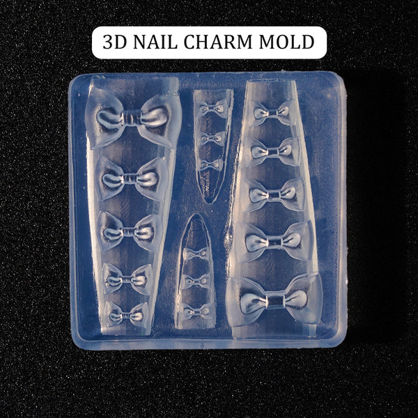 3D Nail Charm Mold 1 - 16 Bows