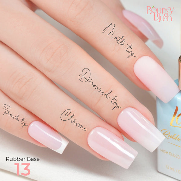 LDS Rubber Base Gel - RB-13 - GEL POLISH 0.5 OZ - Bouncy Blush Collection by LDS sold by DTK Nail Supply