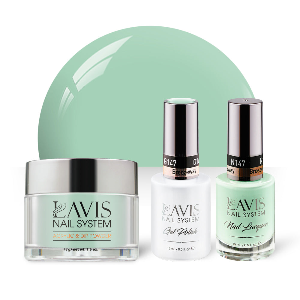 LAVIS 3 in 1 - 147 Breezeway - Acrylic & Dip Powder, Gel & Lacquer by LAVIS NAILS sold by DTK Nail Supply