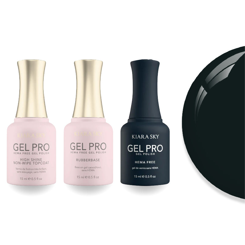 Kiara Sky Gel Pro Polish - HEMA-Free Rubber Base - High-Shine Non-Wipe Top Coat - 147 Soul-stice