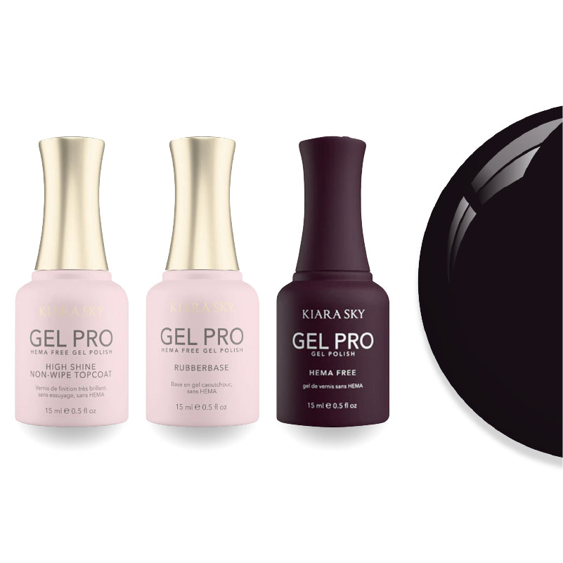 Kiara Sky Gel Pro Polish - HEMA-Free Rubber Base - High-Shine Non-Wipe Top Coat - 149 Power Surge