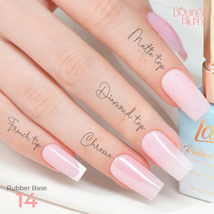 LDS Rubber Base Gel - RB-14 - GEL POLISH 0.5 OZ - Bouncy Blush Collection by LDS sold by DTK Nail Supply