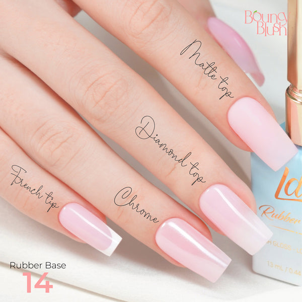 LDS Rubber Base Gel - RB-14 - GEL POLISH 0.5 OZ - Bouncy Blush Collection by LDS sold by DTK Nail Supply