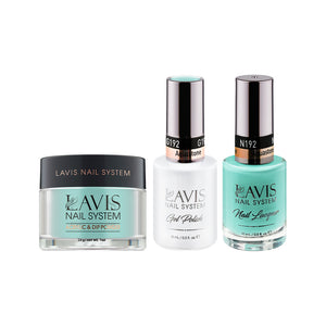 LAVIS 3 in 1 - 192 Aquastone - Acrylic & Dip Powder, Gel & Lacquer by LAVIS NAILS sold by DTK Nail Supply