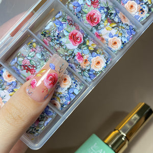 Nail Transfer Foil - Floral Print - LS102