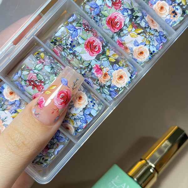 Nail Transfer Foil - Floral Print - LS102
