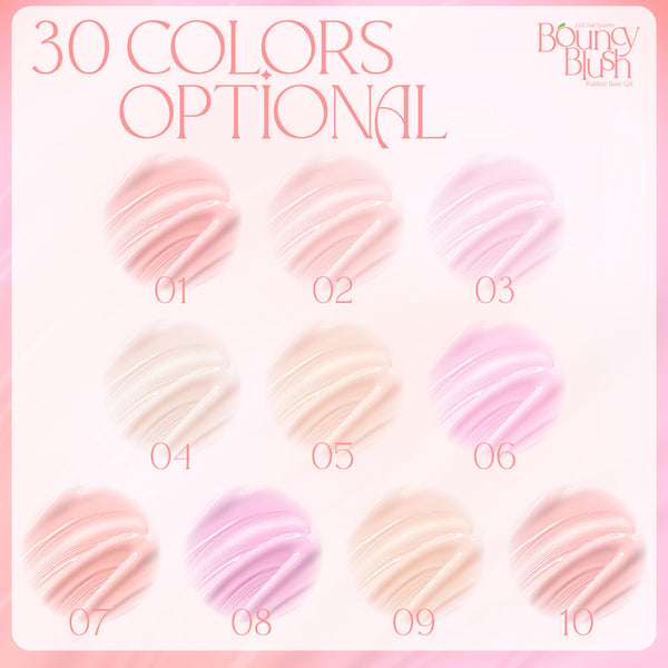 LDS Rubber Base Gel - RB-30 - GEL POLISH 0.5 OZ - Bouncy Blush Collection by LDS sold by DTK Nail Supply