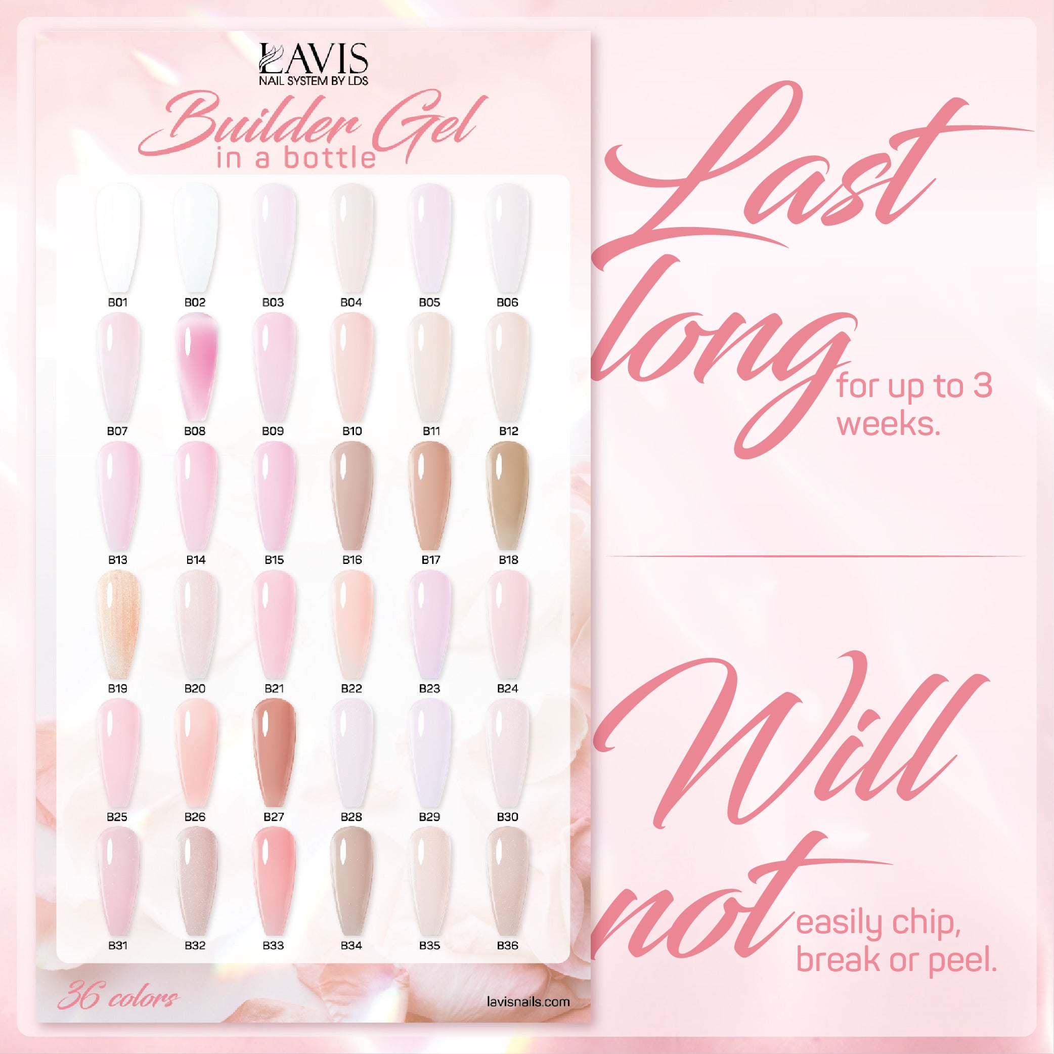 LAVIS Builder Gel In The Bottle - B32 - Gel Polish 15ml by LAVIS NAILS sold by DTK Nail Supply