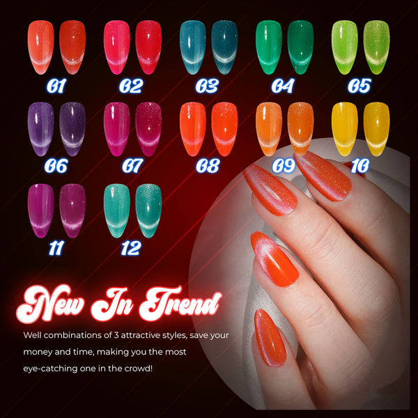LAVIS Cat Eyes CE3 - Gel Polish 0.5 oz - Tropical Candy Collection by LAVIS NAILS sold by DTK Nail Supply