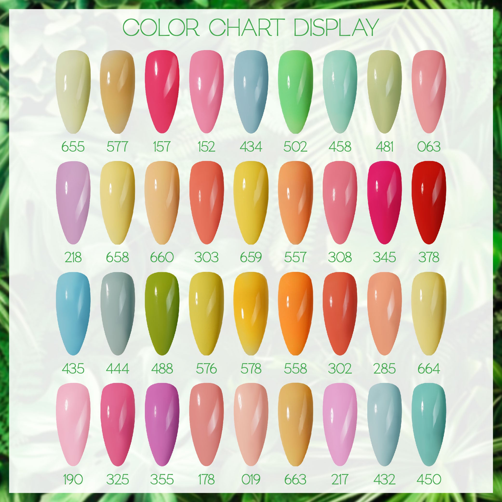 LDS Set of 36 Gel Polish (0.5oz) - Spring 2 - Coastal Villa Collection