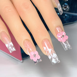 LDS - 02 (ver 2) White - Line Art Gel Nails Polish Nail Art