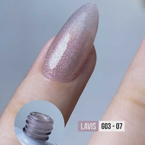 LAVIS 07 (G03-ver2) - Gel Polish 0.5 oz - Bridal Party Glitter Collection