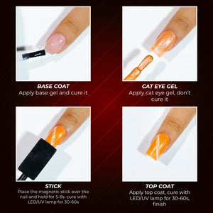 LAVIS Cat Eyes CE3 - Gel Polish 0.5 oz - Tropical Candy Collection by LAVIS NAILS sold by DTK Nail Supply